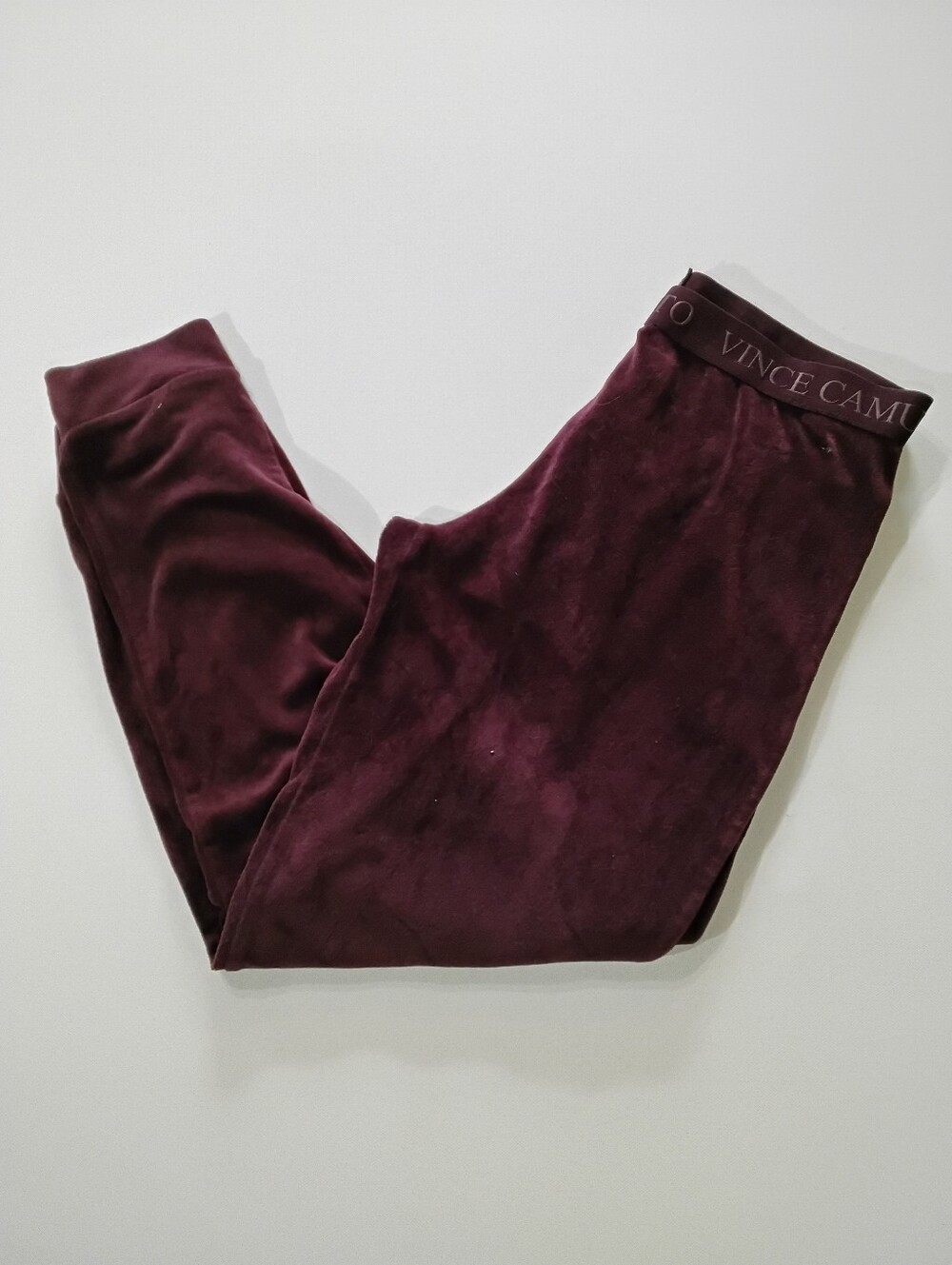 Vince Camuto Velour Joggers Womens Size Small Burgundy Loungewear Y2K Revival